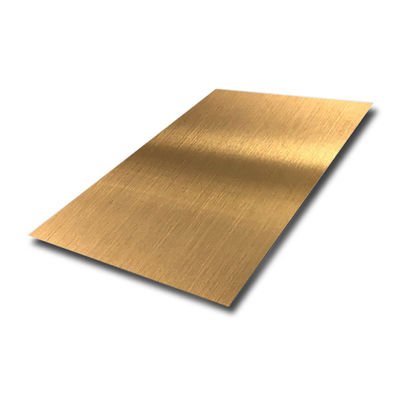 Dobra cena PVD Ti Złocona Stal Nierdzewna 304 Klasy Włoskowej 1219x2438mm w Internecie
