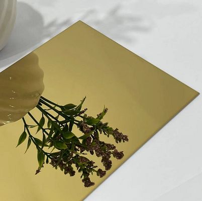 PVD Coating Złote Lustro 304 Stal Nierdzewna Kolorowa Płyta Dekoracyjna