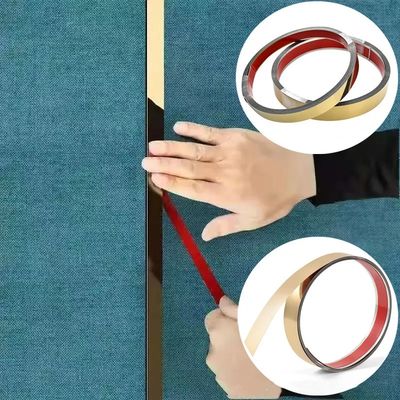 Dobra cena Metalowa listwa wykończeniowa ze stali nierdzewnej, płaska, taśma samoprzylepna w rolce w Internecie