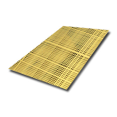 Dobra cena Super lustrzane wykończenie złota PVD trawiona blacha ze stali nierdzewnej 1219x3048mm do zastosowań dekoracyjnych w Internecie