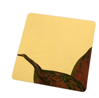 Gorąco sprzedawać złoto lustro kolor blach z nierdzewnej stali Dekoracja ściany