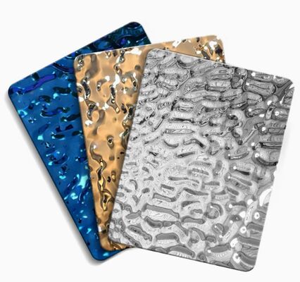 3D lustro wykończenie wody Płyty ze stali nierdzewnej dla projektów hotelowych