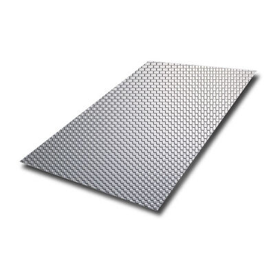 Srebro Polish Embossed Sheet ze stali nierdzewnej o grubości 0,85 mm i długości 3048 mm dla dekoracyjnych paneli ściennych