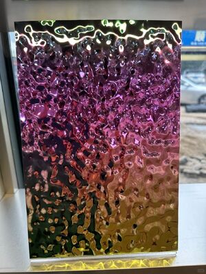 0.65mm grubość srebrne lustro wykończenie PVD blacha ze stali nierdzewnej do dekoracji sufitu i ściany