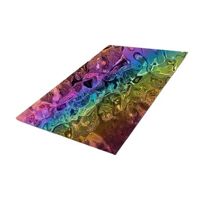 Dobra cena PVD Powlekana Tęczowa Lustrzana Blacha ze Stali Nierdzewnej o Wzorze Fali Wody, Klasa 304, Grubość 0.65mm, Płyta Dekoracyjna w Internecie