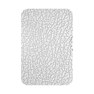 Dobra cena Wzornictwo skórzane Srebro Polish Embossed Sheet ze szczeliną krawędzią do dekoracji ściany w Internecie