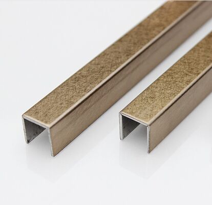 U6 U8 U10 Stainless Steel Vibration U Channel Trim for Wall Decoration