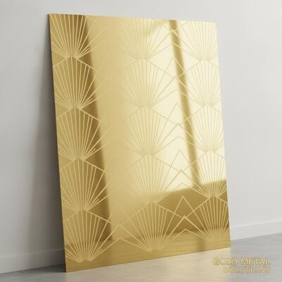 Dobra cena Złote lusterko wygrawerowane 304 blacha ze stali nierdzewnej z lustrem / wygrawerowaną powierzchnią w 1219x3048mm Rozmiar online