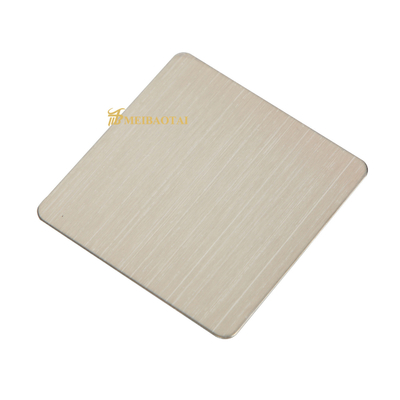 Kitchen Hairline Stainless Steel Sheet 0.55mm Thickness POSCO Material