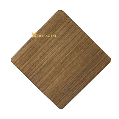 Płyta ścienna ze stali nierdzewnej 304 klasy Hairline z folią PVC 8c w rozmiarze 1219x2438mm