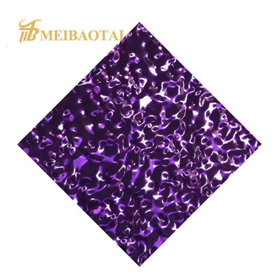 00,55 mm grubość PVD Purple powlekany 304 stopnia wody Wałęsa płytki ze stali nierdzewnej do sufitu i ściany