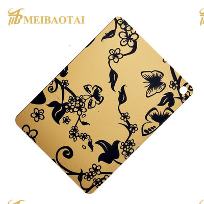 Dobra cena. Pvd Color Coating Mirror Blacha trawiona ze stali nierdzewnej 1219x2438mm w Internecie