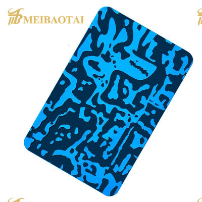 Dobra cena PVD Polerowany SS201 Materiał 0,65 mm grubość Etched blacha ze stali nierdzewnej do dekoracji ścian w Internecie