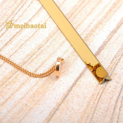 Dobra cena Wykończenie ze stali nierdzewnej T6 do backsplash, płytka wykończeniowa ze stali nierdzewnej z rowkiem V w Internecie