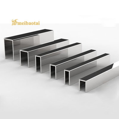 Wykończenie płytek ze stali nierdzewnej U6 X 2438 mm, listwa krawędziowa ze szczotkowanej stali DIN