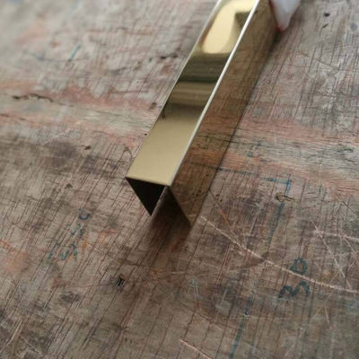 Dobra cena Dekoracyjne wykończenie płytek ze stali nierdzewnej w kształcie litery U 201 304 Wykończenie w kolorze lustrzanym w Internecie