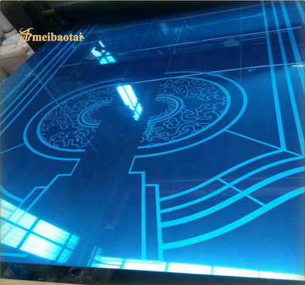 Lustro Etch Winda Dekoracyjna blacha ze stali nierdzewnej w kolorze AISI Standard