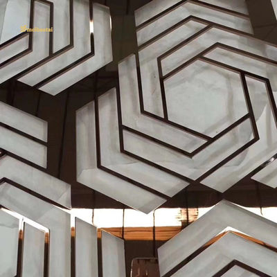 Dobra cena 304 Pvd Kolorowe lusterkowy wykończenie Złoża nierdzewnego pomieszczenia rozdzielacza Mill Edge Do dekoracji w Internecie