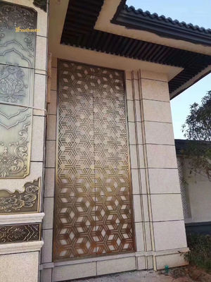 Niestandardowy projekt Złoto różowe powlekane 8 mm grubość Stal nierdzewna Rozdzielacz pomieszczeń Dekoracyjny ekran przegrody