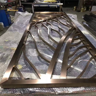 Dobra cena Dekoracja MBT Brązowy Miedź Stal Nierdzewna Rozdzielacz pomieszczeń 3,0 mm grubość w Internecie