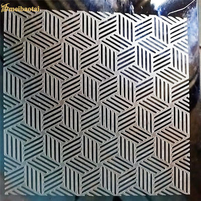 0.65mm grubość 304 ze stali nierdzewnej Etched Sheet z 1219x2438mm Rozmiar do zastosowań dekoracyjnych