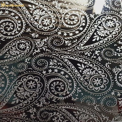 Dobra cena 4 * 8FT Pvc Trawiona stalowa płyta Dekoracyjna blacha ze stali nierdzewnej o szerokości 1000 mm w Internecie