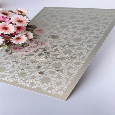 Dobra cena Zrównoważona winda Blacha ze stali nierdzewnej 4 * 8FT Lustro Dostosowane w Internecie