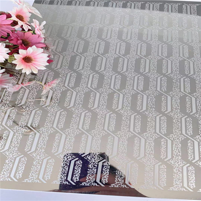 8K lustro Srebrne Etched 304 blacha metalu nierdzewnego 0,95MM Thk