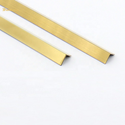 Panel ścienny ze stali nierdzewnej 2438 mm w kształcie litery T w kolorze różowego złota Pvd