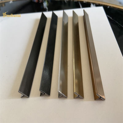 Dobra cena 304 T Slot ze stali nierdzewnej Wykończenie płytek ze stali nierdzewnej Szerokość wykończenia T6-T50 w Internecie