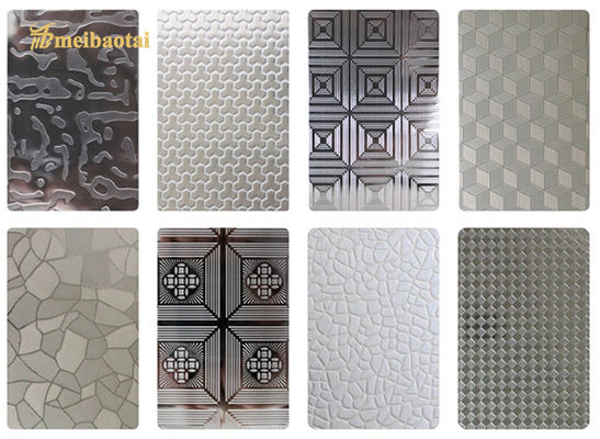 Dobra cena SS201 304 0,8 mm Wytłaczana blacha ze stali nierdzewnej Dekoracyjna płyta ścienna w Internecie