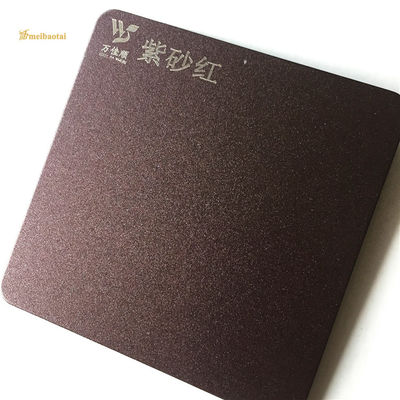 Dobra cena Szczotkowane arkusze kuchenne ze stali nierdzewnej 201, fioletowe i czerwone, anty odciski palców w Internecie